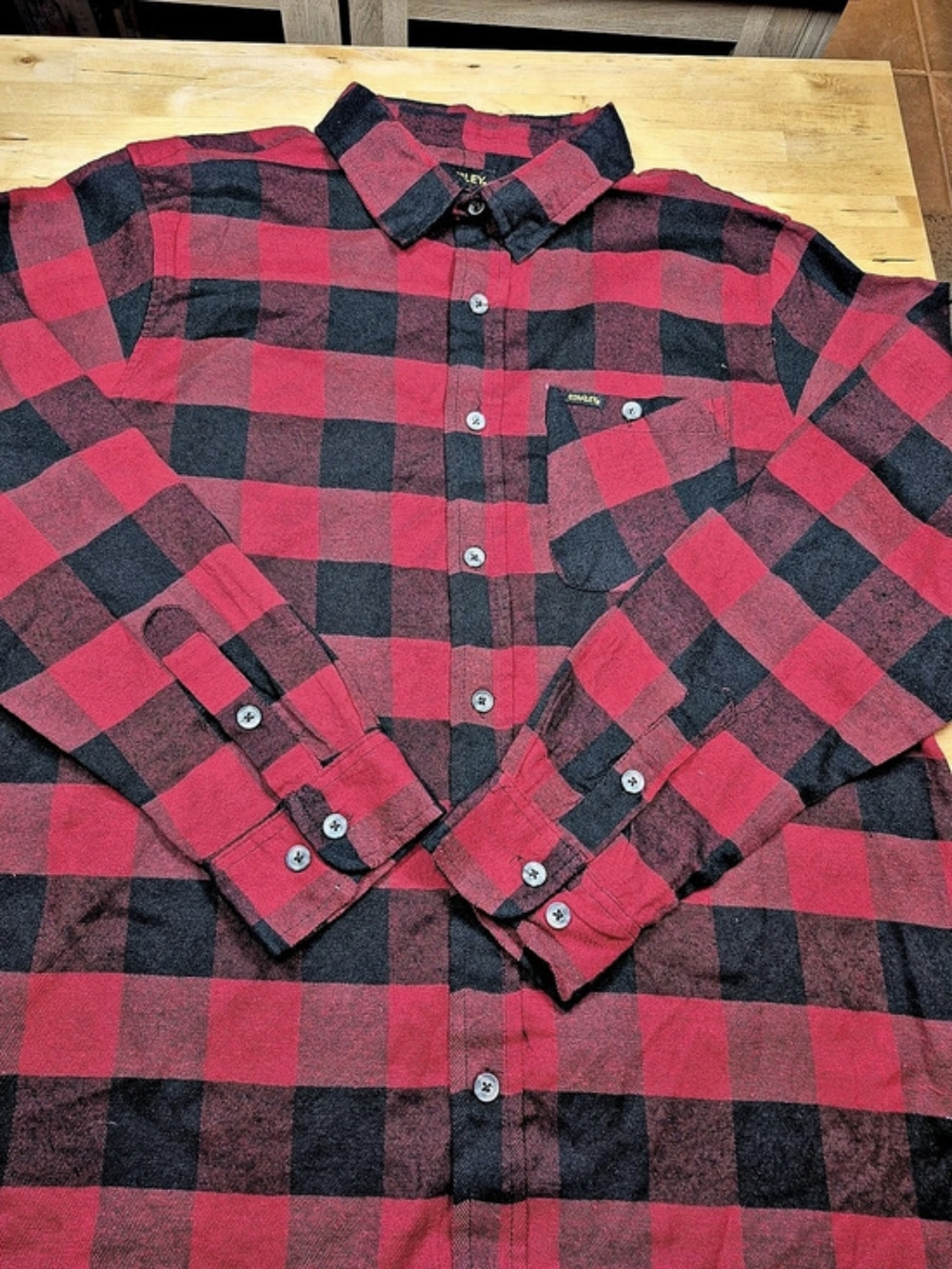 Stanley Plaid Workwear Shirt in Red & Black XL NWT